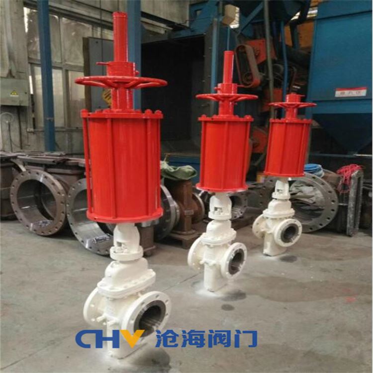 CHVJ滄海Z643F/H-40C氣動平行式平板閘閥